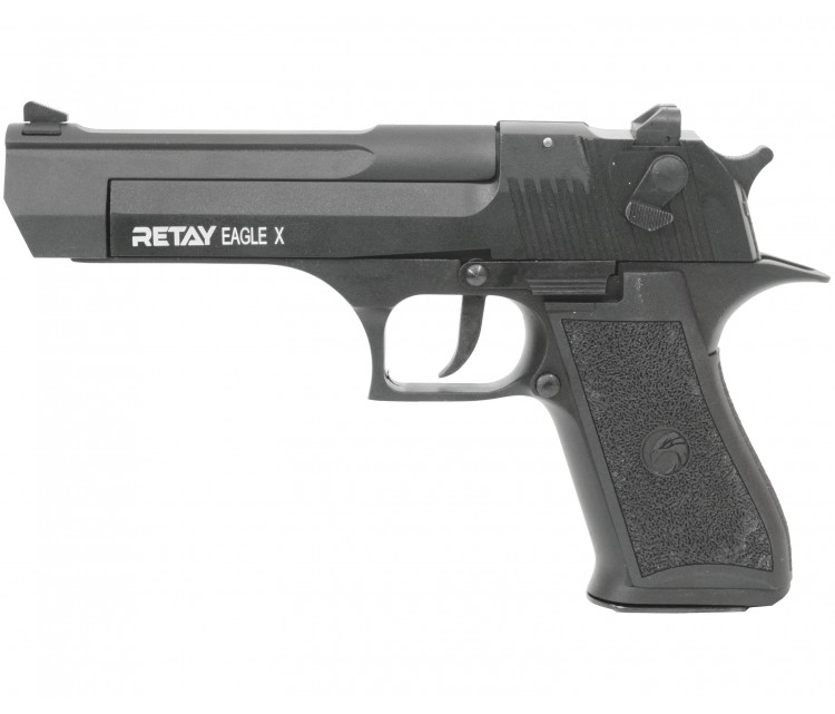 Оружие списанное, охолощенный пистолет EAGLE X, черный, кал. 9mm. P.A.K