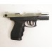 Оружие списанное, охолощенный пистолет PT24, (Taurus), full-auto, Никель, кал. 9mm. P.A.K