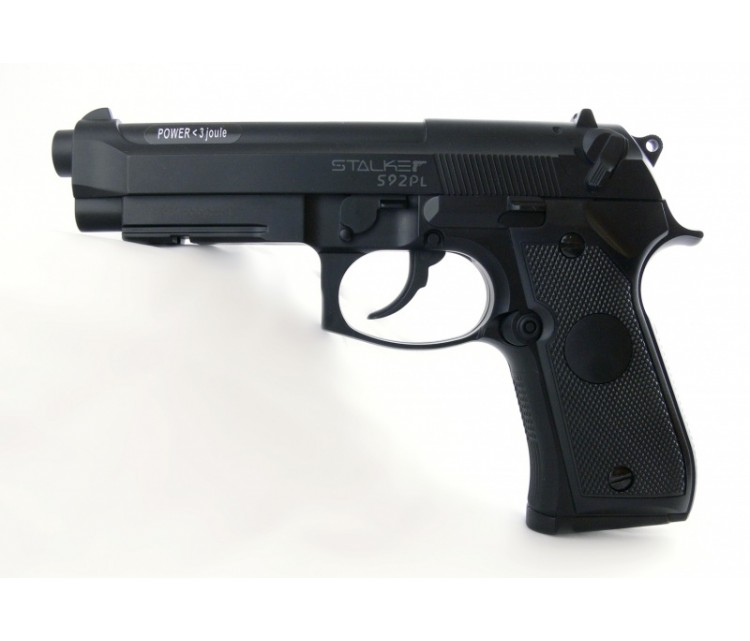 Пистолет пневматический Stalker S92PL (аналог "Beretta 92") к.4,5мм