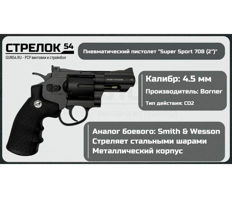 Револьвер пневматический BORNER Super Sport 708