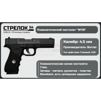 Пневматический пистолет Borner Special Force W119 (Glock 17)..